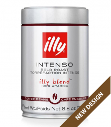 illy Espresso Intenso - Dark Roast zrnková káva v dóze 250g