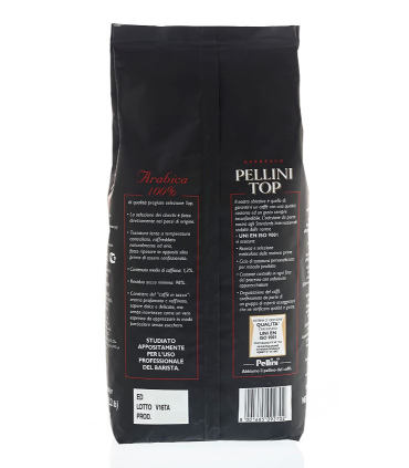 Pellini TOP 100% Arabica zrnková káva 1kg