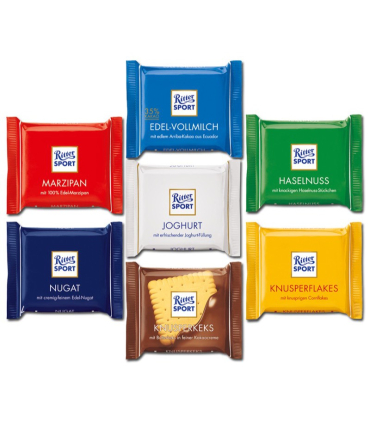 Ritter Sport čokolády 84 x 16g