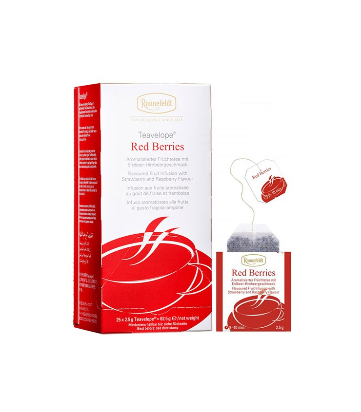 Ronnefeldt Teavelope Red Berries porcovaný čaj 25 x 1,5g