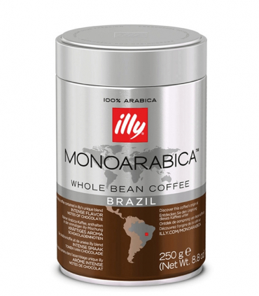 Illy Monoarabica Brazil zrnková káva v dóze