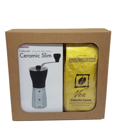 Dárkové balení HARIO Mini Mill + 2x Vee Kaffe