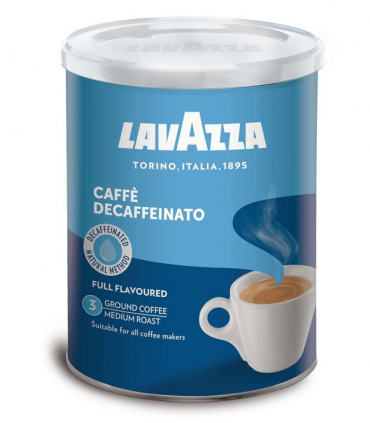 Lavazza Decaffeinato mletá káva v dóze 250g