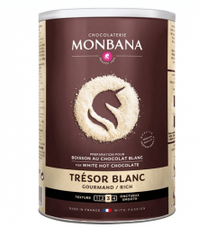 Monbana Trésor de Chocolat bílá čokoláda 500g