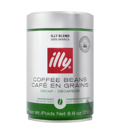 Káva Illy Espresso zrnková káva bez kofeinu 250g